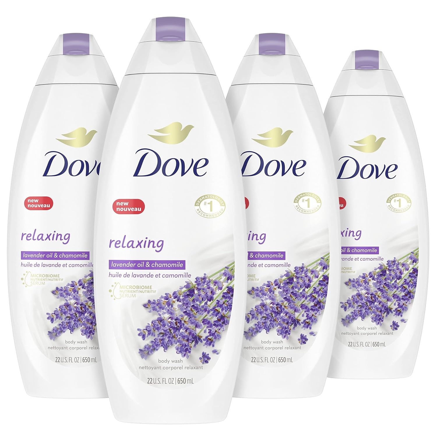 image:imageDove Body Wash with Pump Relaxing Lavender Oil amp Chamomile 3 Count for Renewed HealthyLooking Skin Gentle Skin Cleanser with 24hr Renewing MicroMoisture 306 ozLavender Oil Chamomile