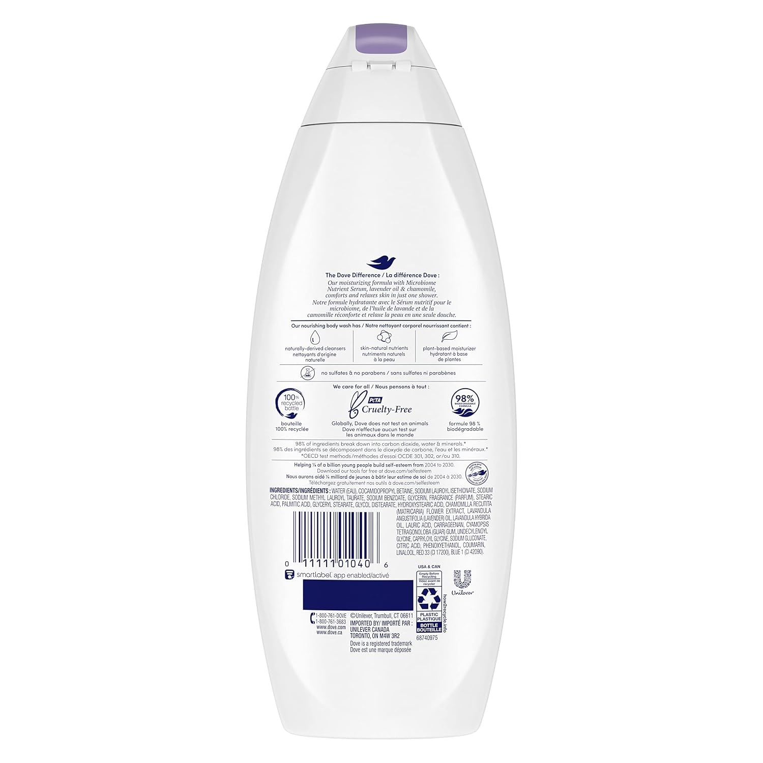 image:imageDove Body Wash with Pump Relaxing Lavender Oil amp Chamomile 3 Count for Renewed HealthyLooking Skin Gentle Skin Cleanser with 24hr Renewing MicroMoisture 306 ozLavender Oil Chamomile