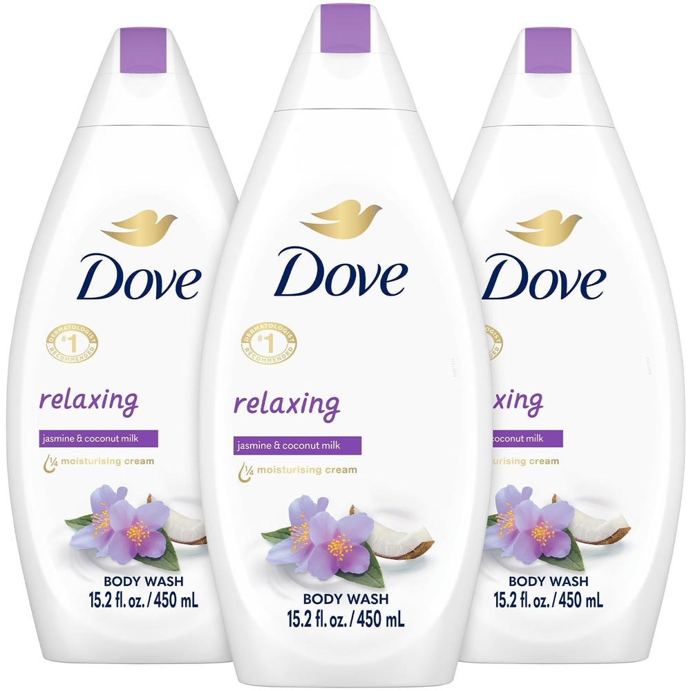 image:imageDove Body Wash with Pump Relaxing Lavender Oil amp Chamomile 3 Count for Renewed HealthyLooking Skin Gentle Skin Cleanser with 24hr Renewing MicroMoisture 306 ozCoconut Jasmine