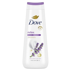 Dove Body Wash with Pump Relaxing Lavender Oil & Chamomile 3 Count for Renewed, Healthy-Looking Skin Gentle Skin Cleanser with 24hr Renewing MicroMoisture 30.6 oz(Lavender Oil & Chamomile)