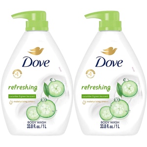 Dove Body Wash with Pump Relaxing Lavender Oil & Chamomile 3 Count for Renewed, Healthy-Looking Skin Gentle Skin Cleanser with 24hr Renewing MicroMoisture 30.6 oz(Cucumber & Green Tea)