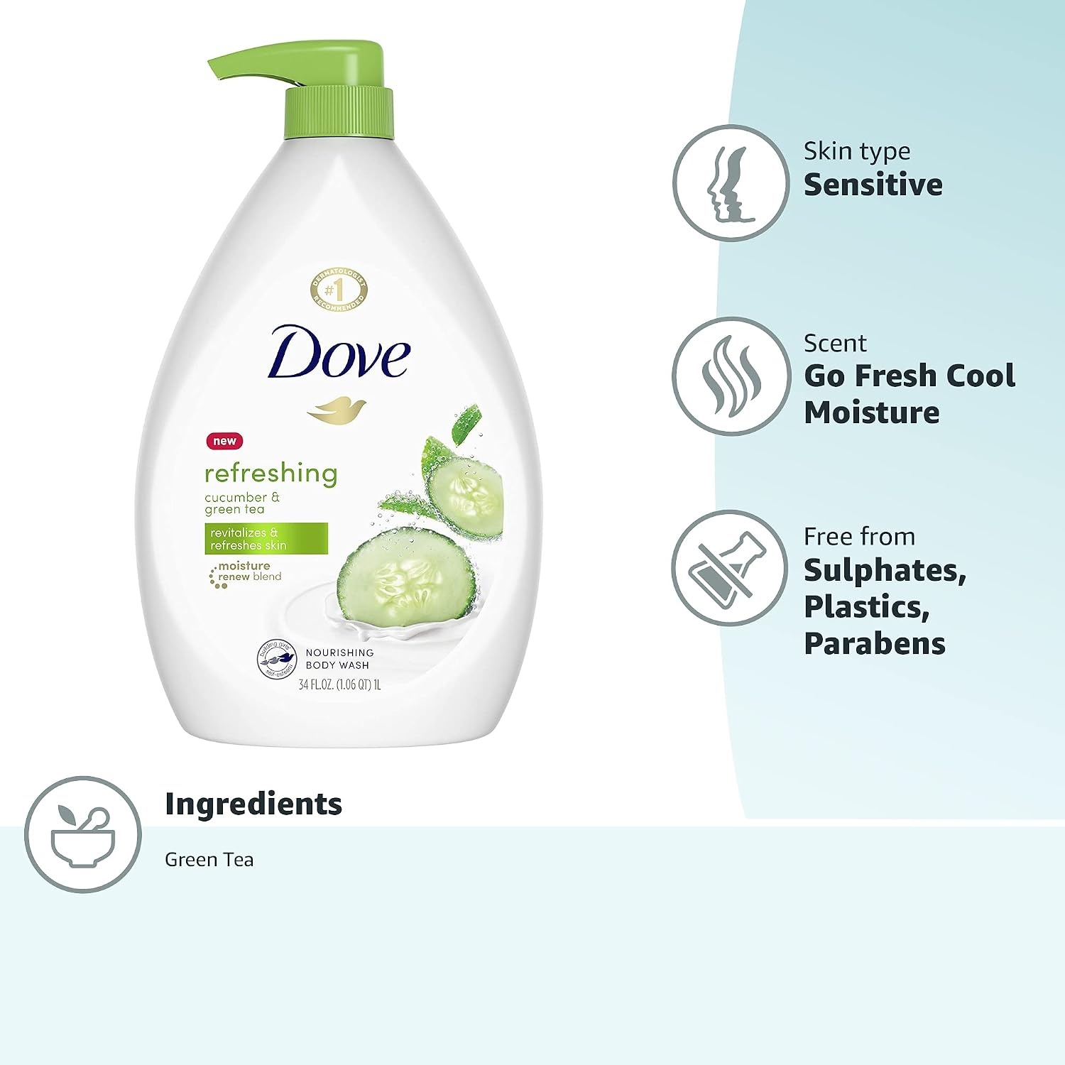 image:imageDove 24hr Rebalance Lotion Body Wash White Peach amp Rice Milk 306 ozCucumber and Green Tea