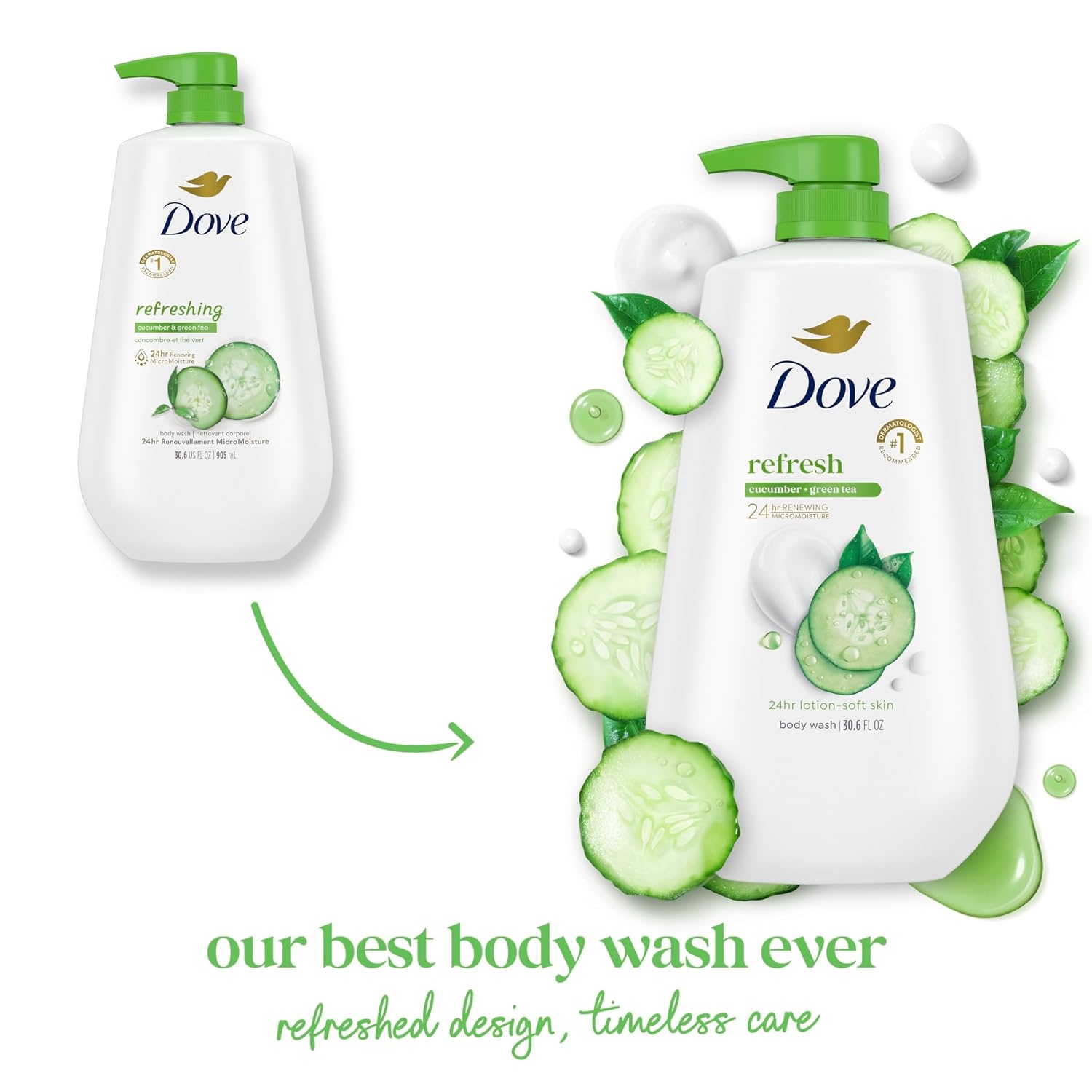 image:imageDove 24hr Rebalance Lotion Body Wash White Peach amp Rice Milk 306 ozCucumber and Green Tea