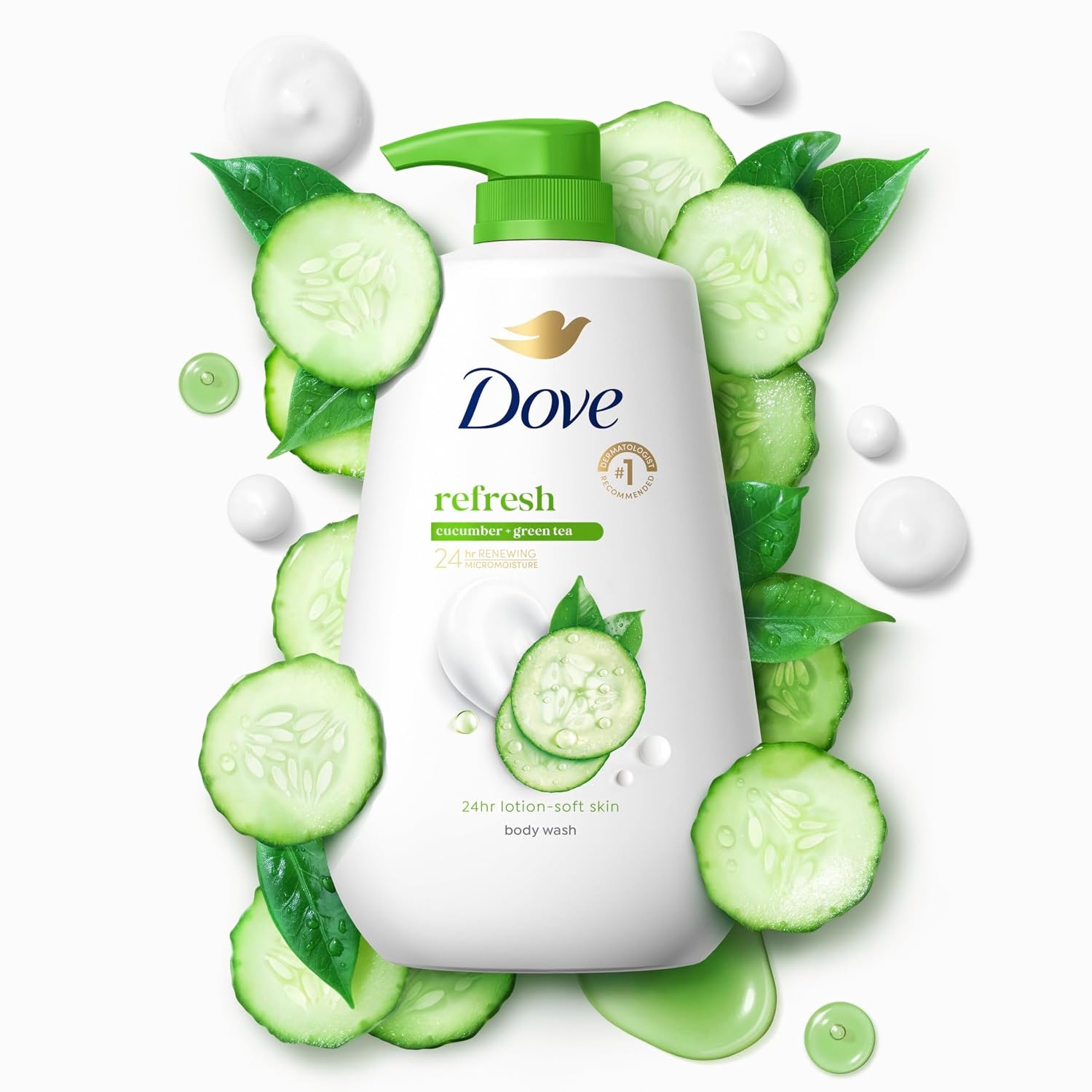 image:imageDove 24hr Rebalance Lotion Body Wash White Peach amp Rice Milk 306 ozCucumber and Green Tea