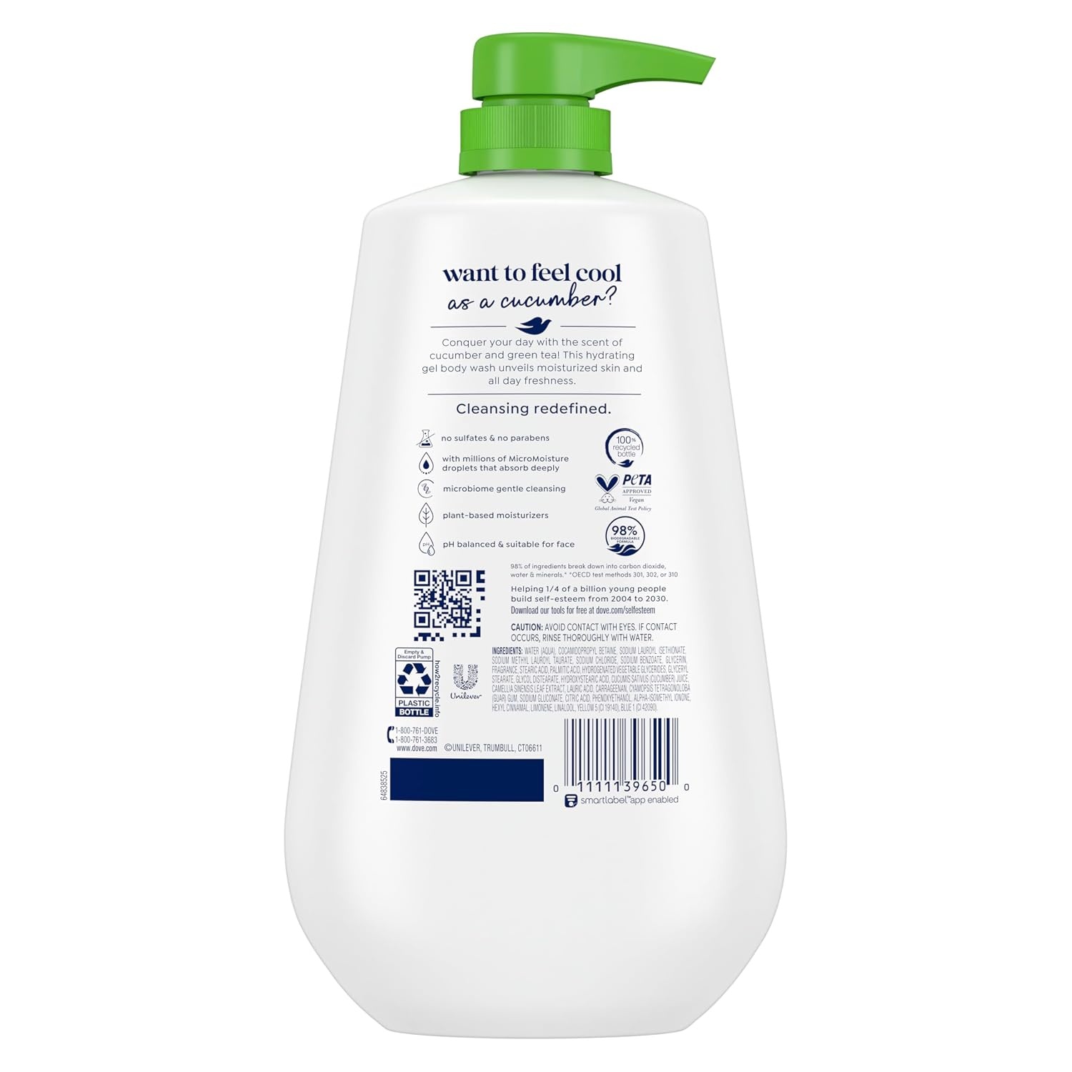 image:imageDove 24hr Rebalance Lotion Body Wash White Peach amp Rice Milk 306 ozCucumber and Green Tea