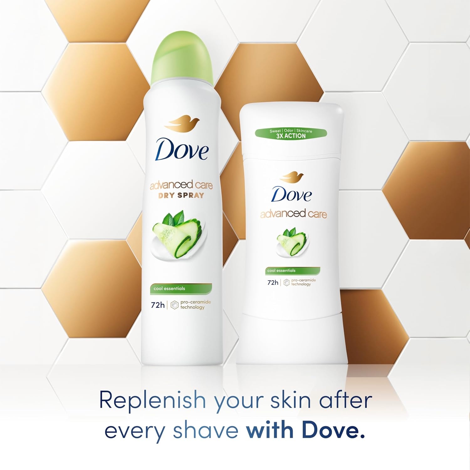 image:imageDove Advanced Care Antiperspirant Stick Cool Essentials 26 oz 2PK26 Ounce Pack of 12
