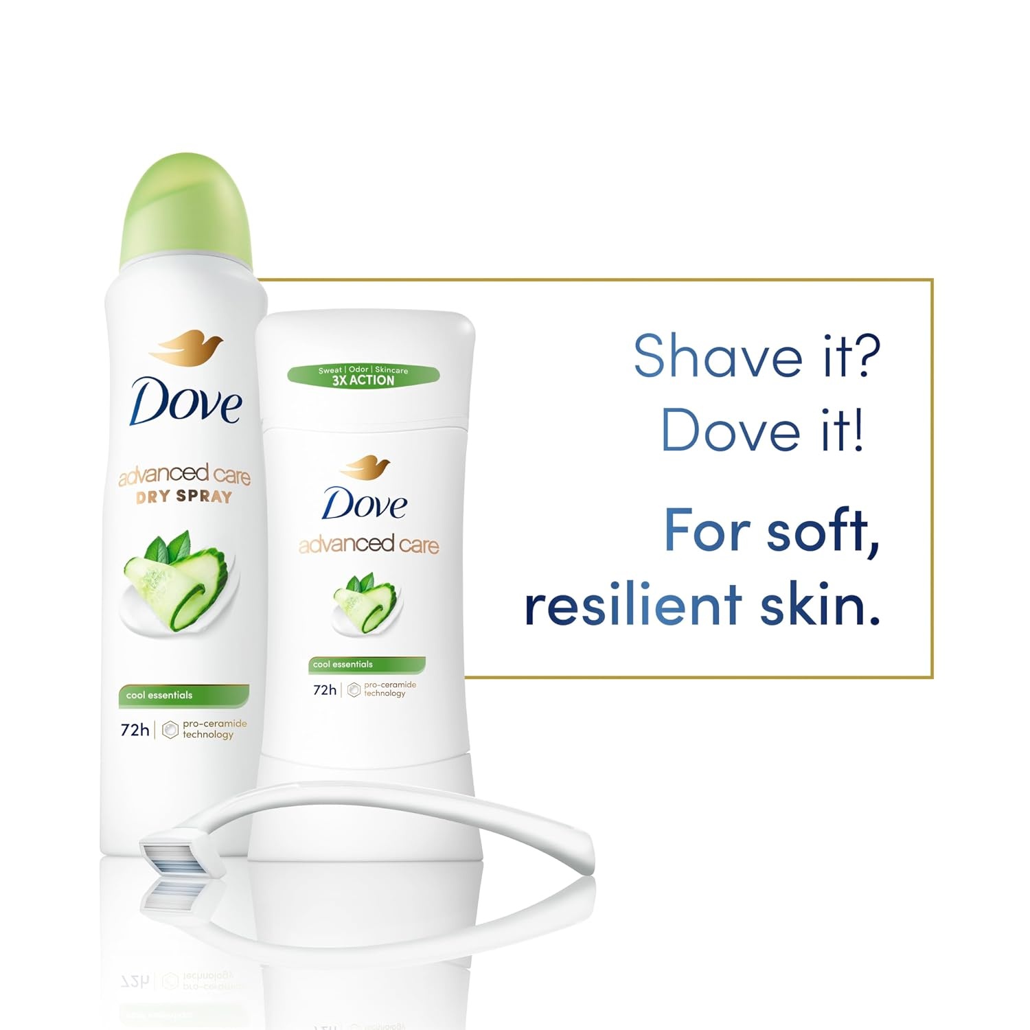 image:imageDove Advanced Care Antiperspirant Stick Cool Essentials 26 oz 2PK26 Ounce Pack of 12
