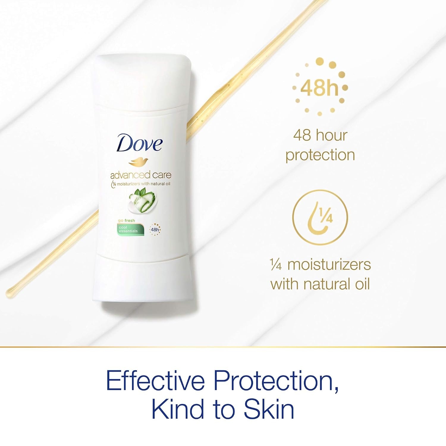 image:imageDove Advanced Care Antiperspirant Stick Cool Essentials 26 oz 2PK26 Ounce Pack of 2