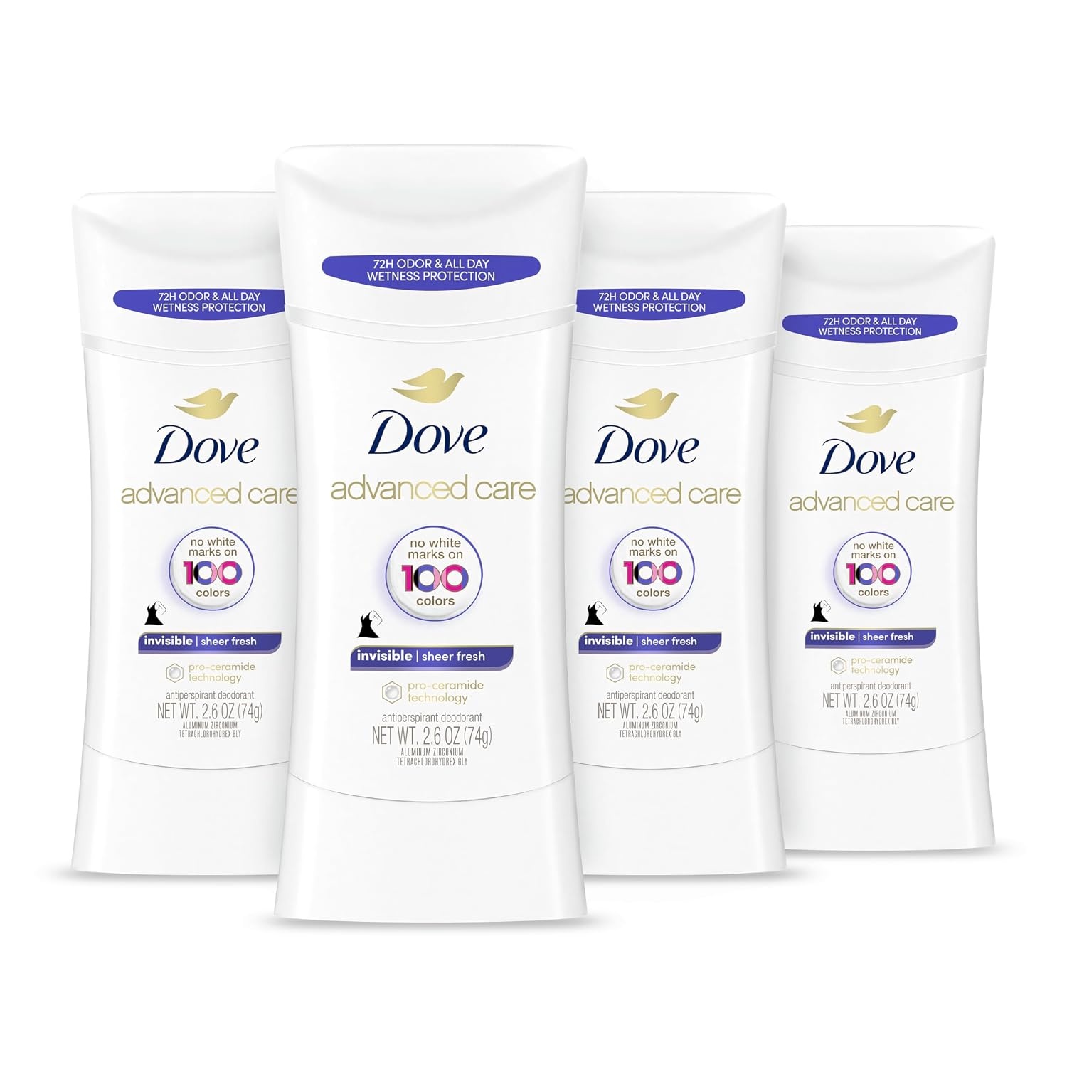 image:imageDove Advanced Care Antiperspirant Stick Cool Essentials 26 oz 2PK26 Ounce Pack of 4