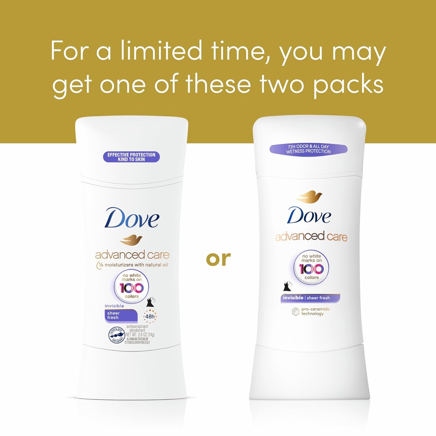 image:imageDove Advanced Care Antiperspirant Stick Cool Essentials 26 oz 2PK26 Ounce Pack of 4