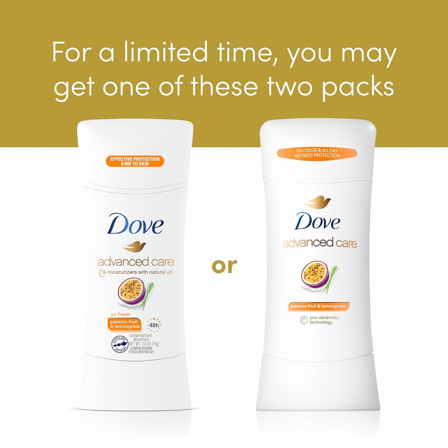 image:imageDove Advanced Care Antiperspirant Stick Cool Essentials 26 oz 2PK26 Ounce Pack of 4