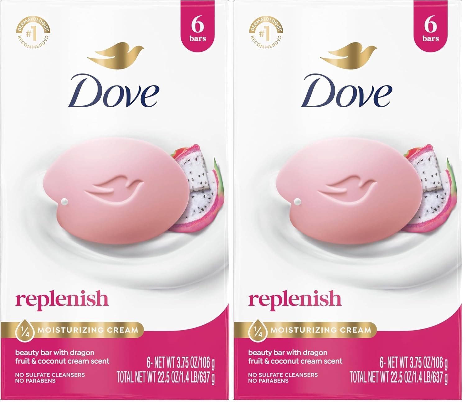 image:imageDove Beauty Bar Soap Glacial Water amp Avocado Oil I 6 Count 375 ozDragon Fruit