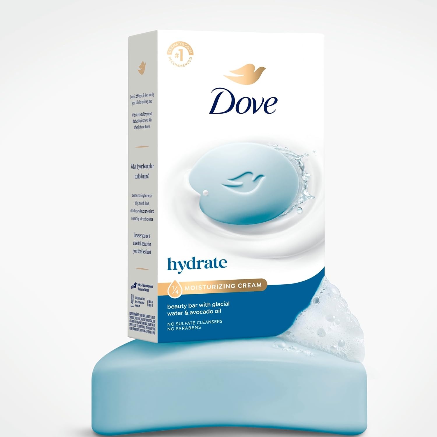 image:imageDove Beauty Bar Soap Glacial Water amp Avocado Oil I 6 Count 375 ozGlacial Water Avocado Oil