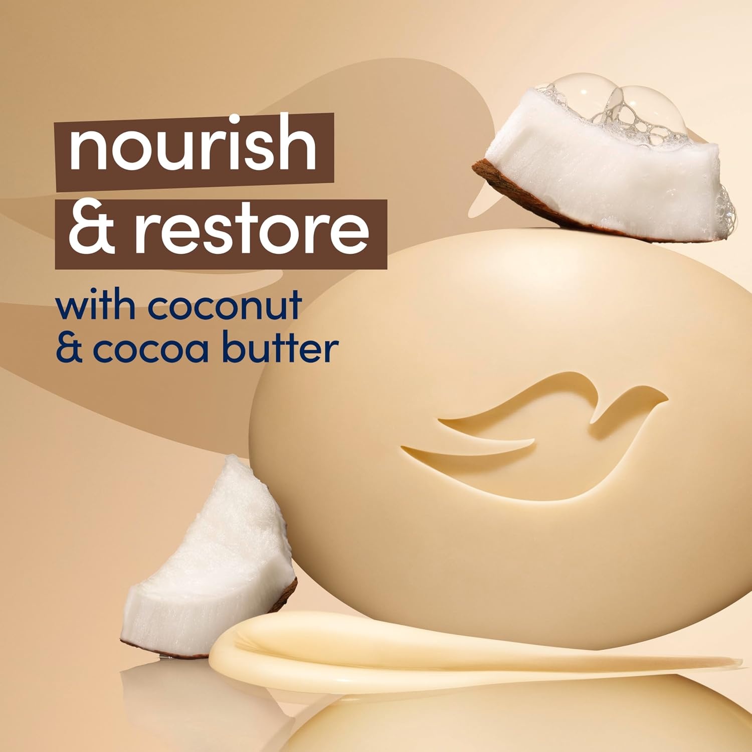 image:imageDove Beauty Bar Soap Restoring Coconut amp Cocoa Butter 6 Count 375 ozCoconut Cocoa Butter
