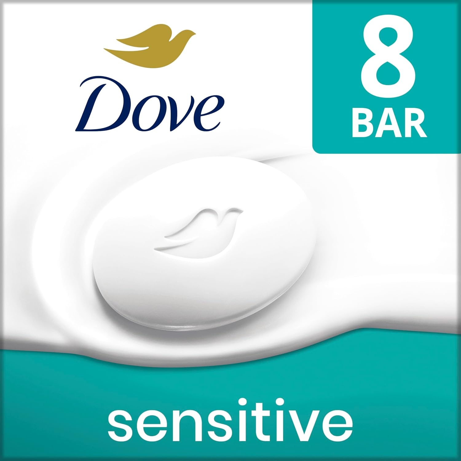image:imageDove Beauty Bar Soap Sensitive 8 Bars for Sensitive Skin Fragrance Free and Hypoallergenic 375 ozUnscented