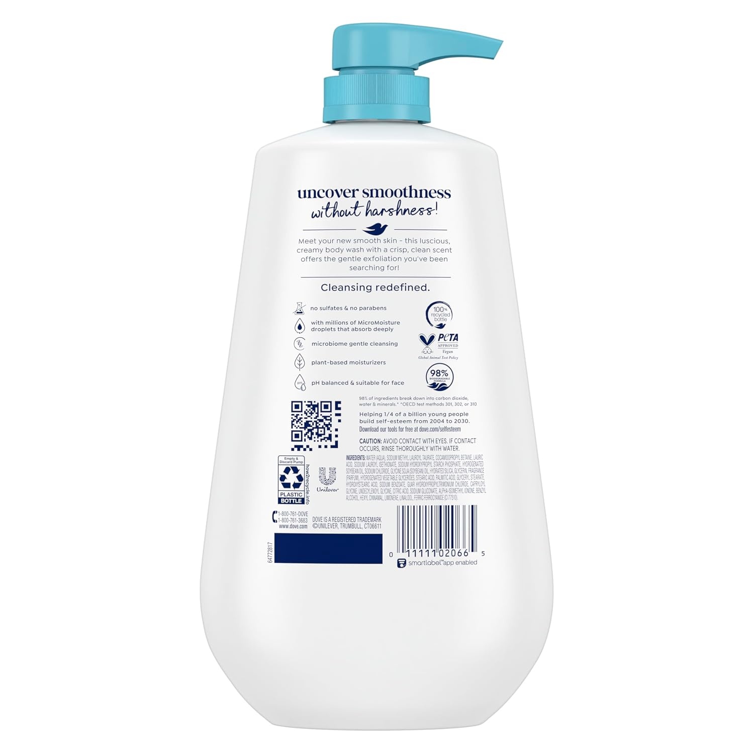 image:imageDove Body Wash Body Wash Gentle Exfoliate Sea Minerals 306 oz Sulfate FreeMandarin Pear Lily of Valley