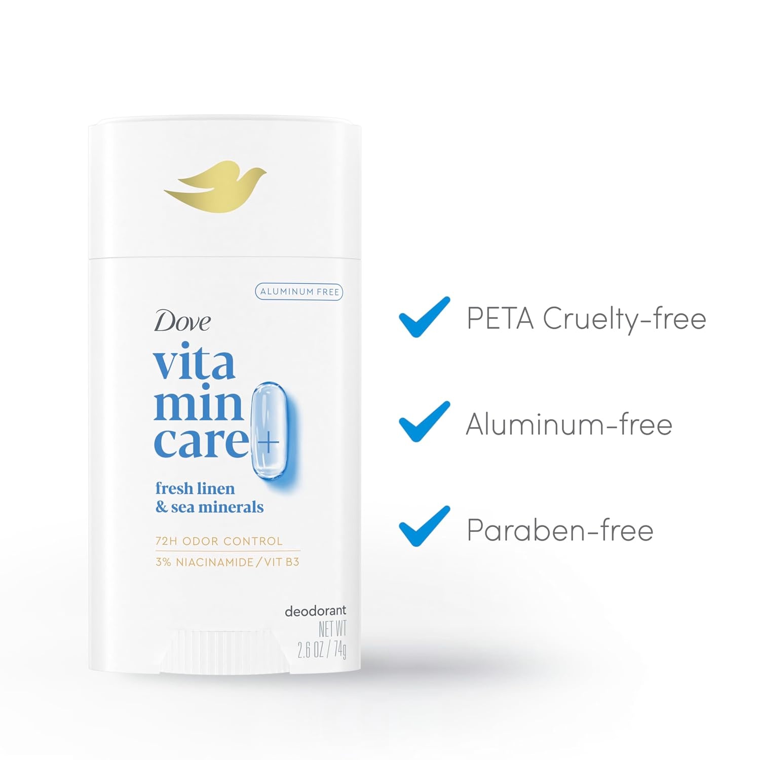 image:imageDove Clinical Care Cool Essentials Antiperspirant Stick 26 ozFresh Linen Sea Minerals