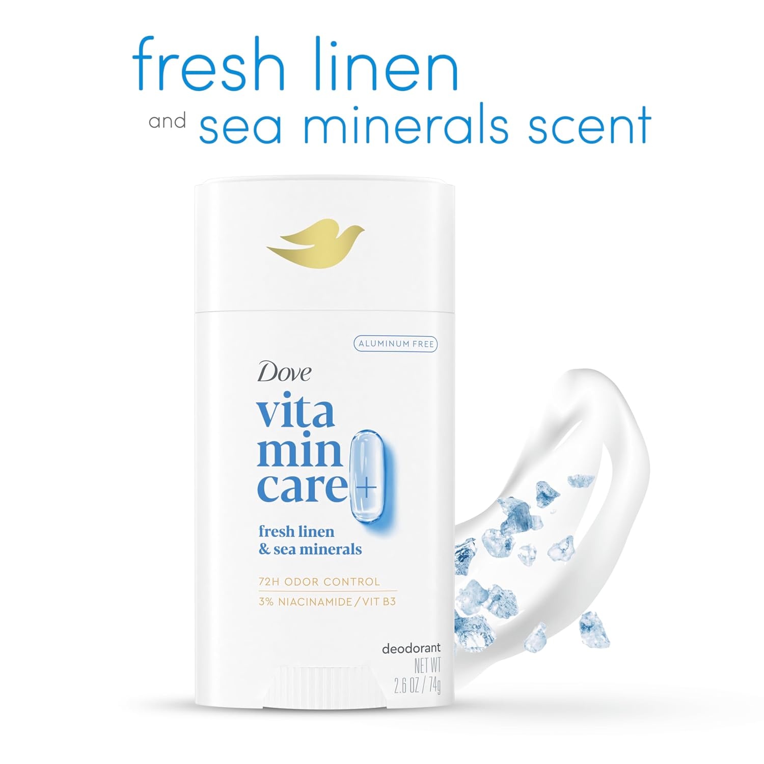 image:imageDove Clinical Care Cool Essentials Antiperspirant Stick 26 ozFresh Linen Sea Minerals