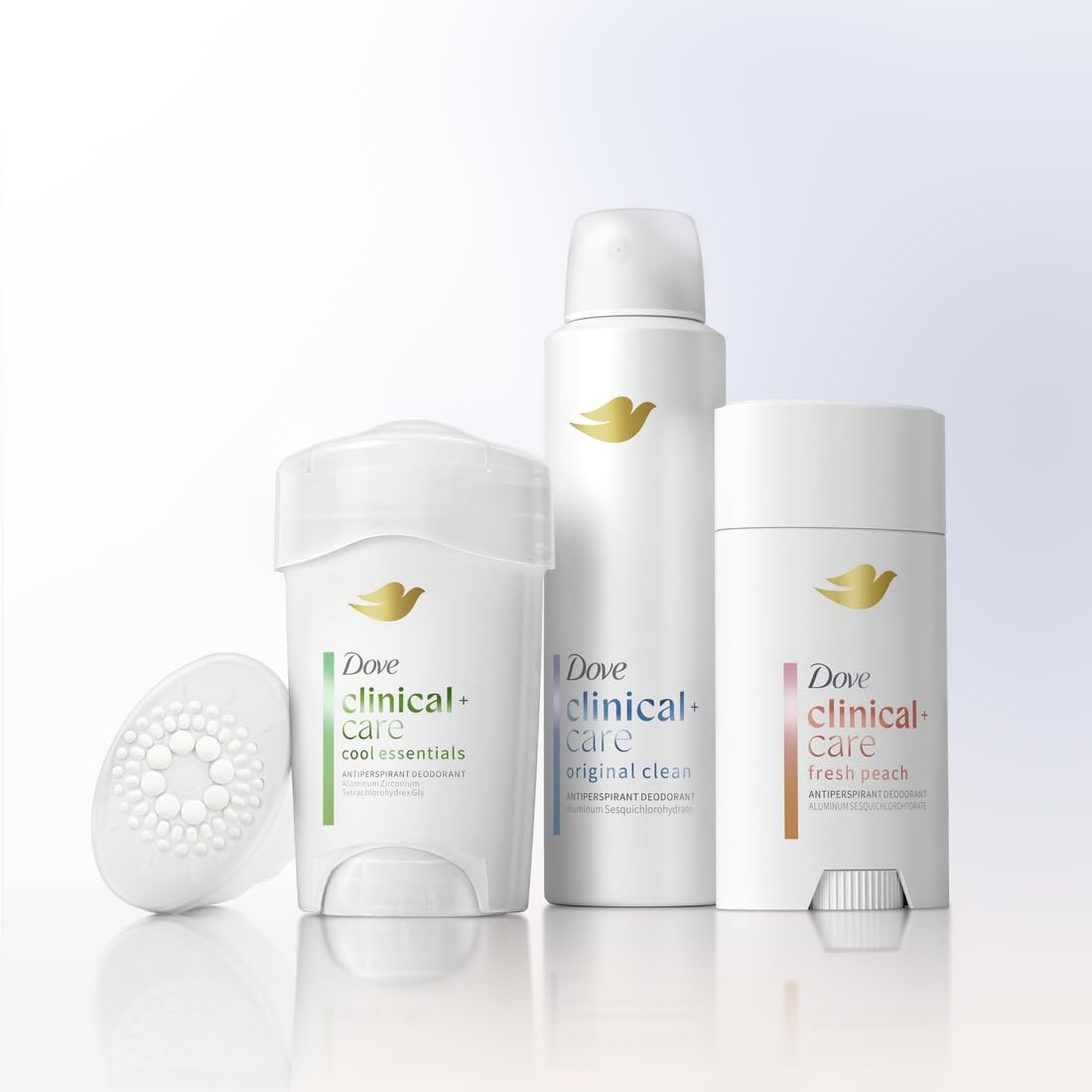 image:imageDove Clinical Care Fresh Peach Antiperspirant Dry Spray 38 oz38 Ounce Pack of 2
