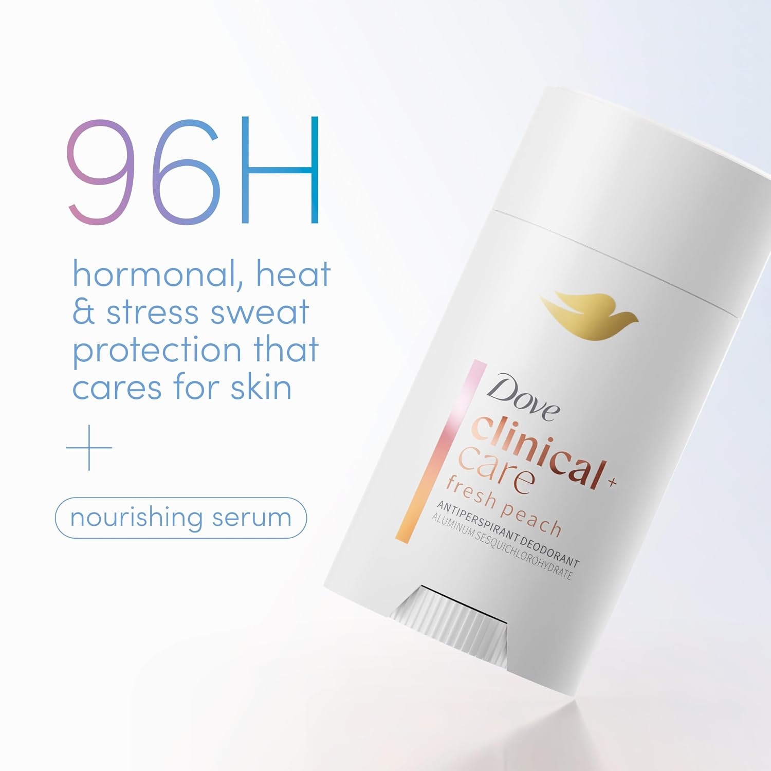 image:imageDove Clinical Care Fresh Peach Antiperspirant Stick 26 oz26 Ounce Pack of 1