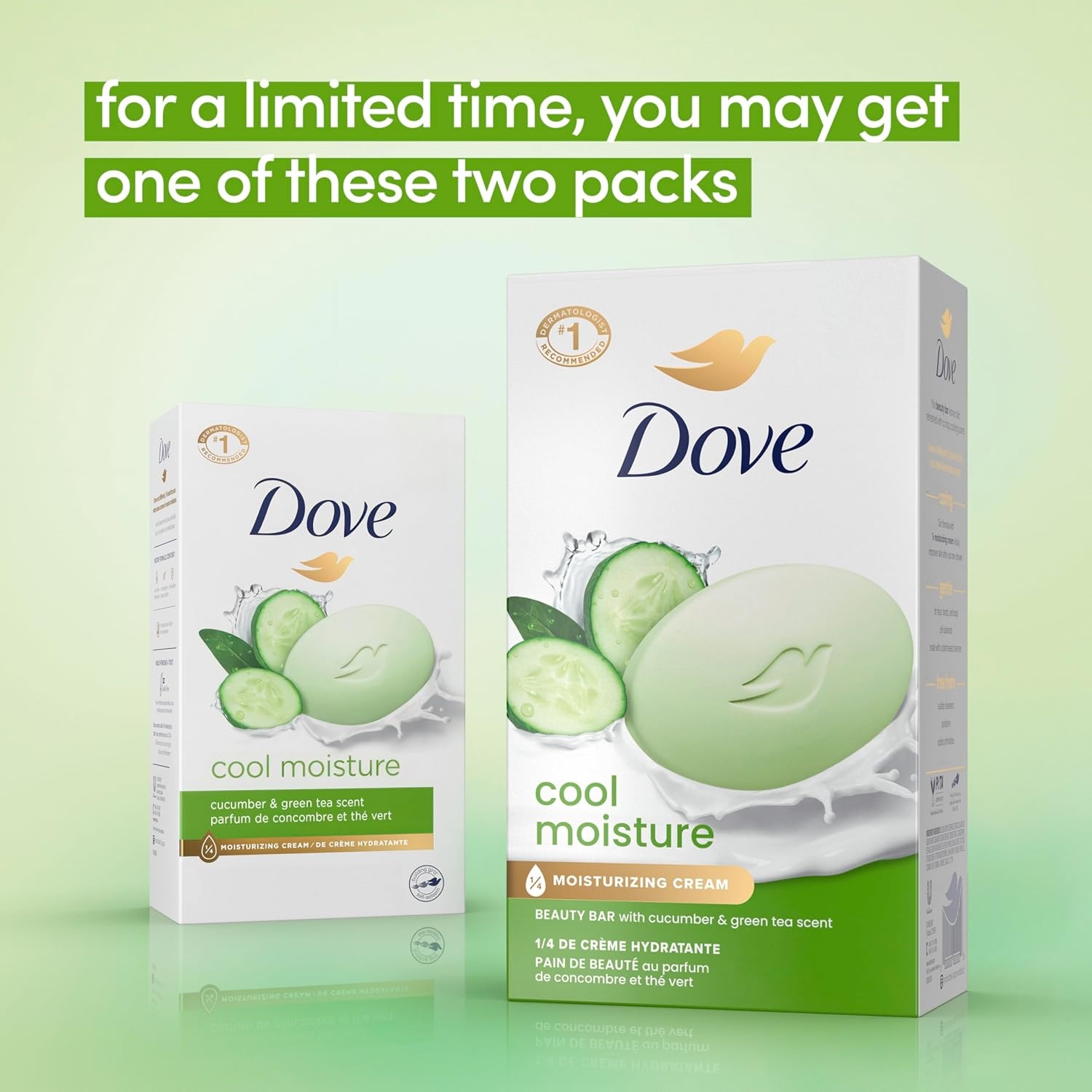 image:imageDove Cool Moisture Beauty Bar Soap Refreshing Cleanser 8 Count 375 oz375 Ounce Pack of 72