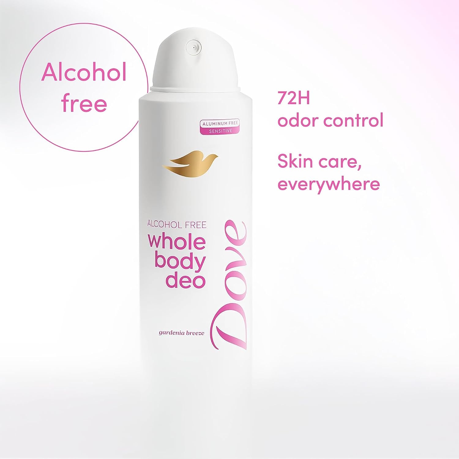 image:imageDove Gardenia Breeze AlcoholFree Whole Body Deodorant Spray 4 oz4 Ounce Pack of 1