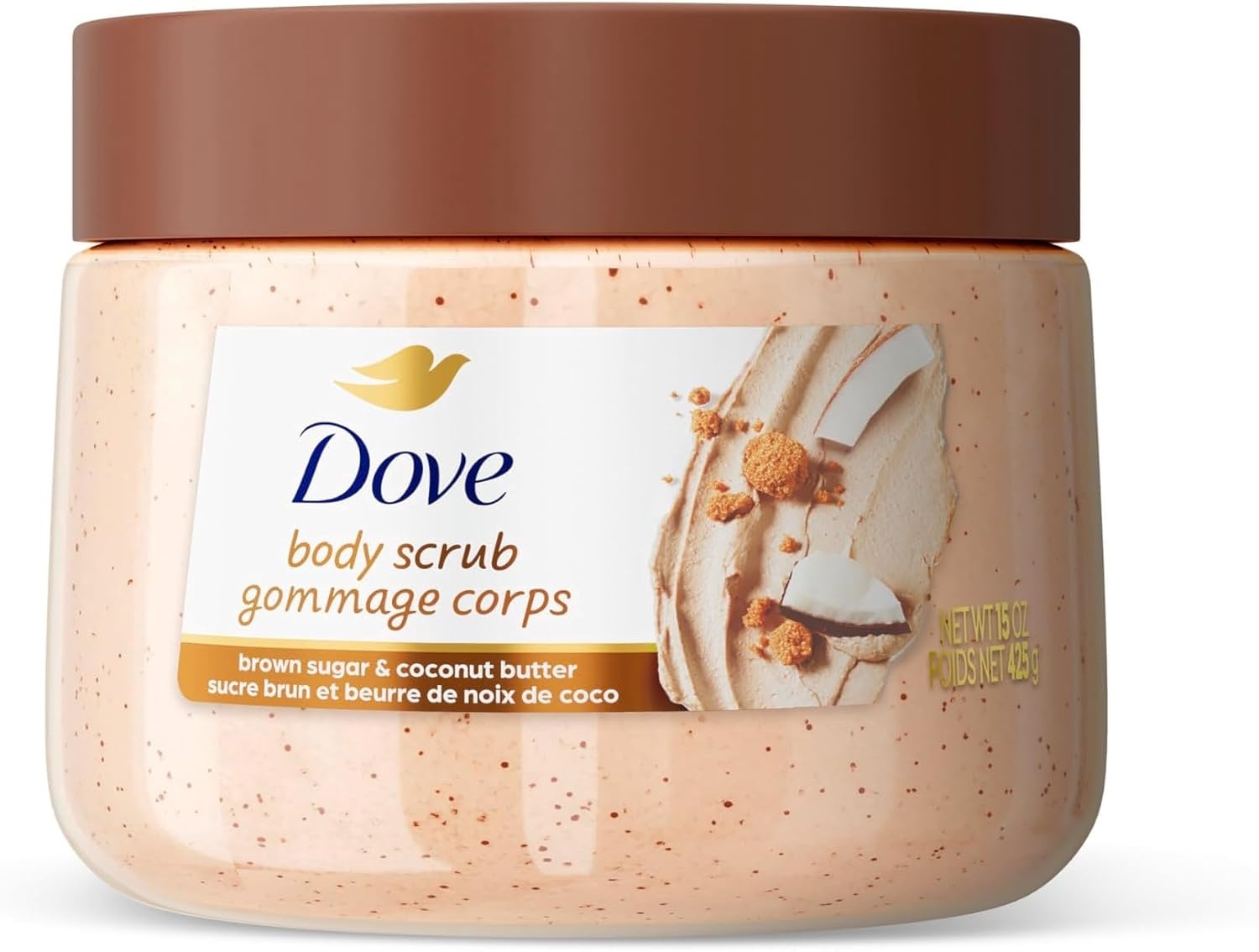 image:imageDove Himalayan Salt amp Rose Oil Body Scrub Exfoliates and Deeply 15 ozBrown Sugar Coconut Butter