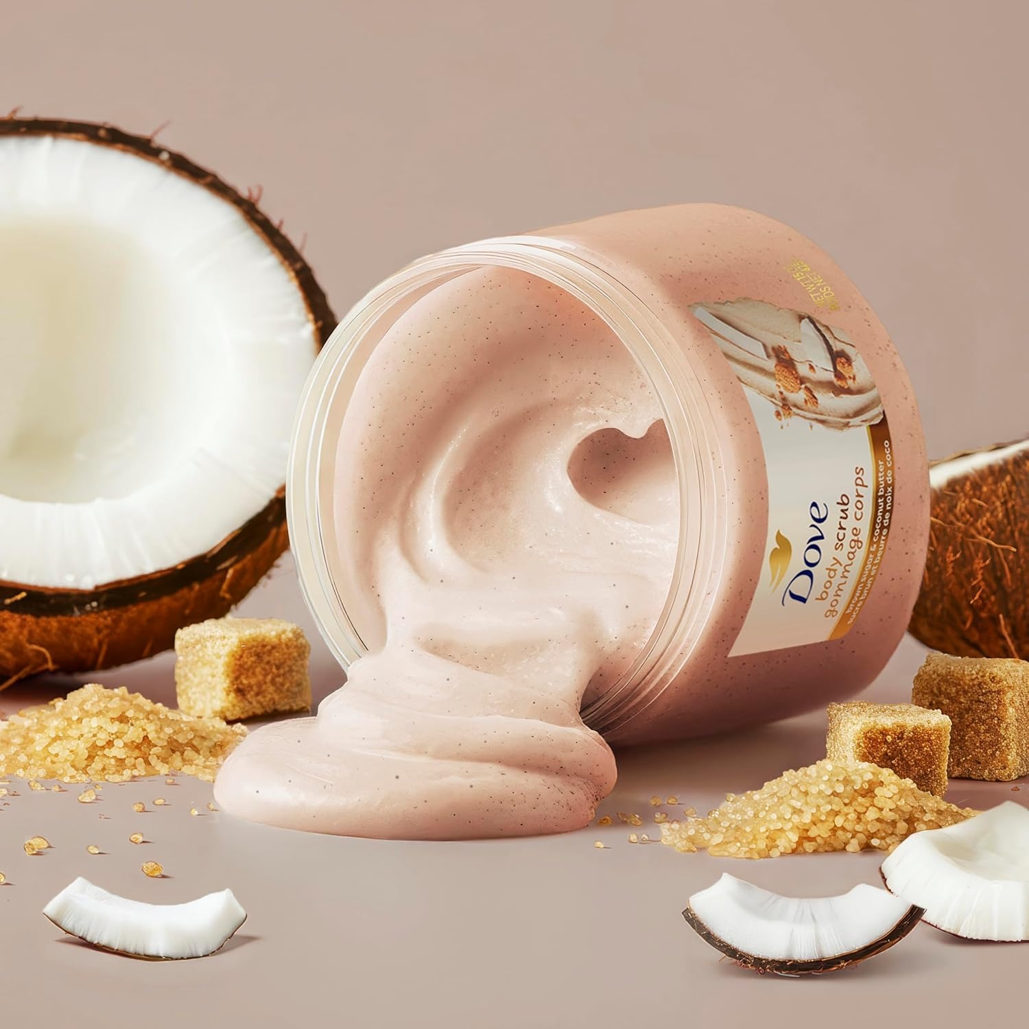 image:imageDove Himalayan Salt amp Rose Oil Body Scrub Exfoliates and Deeply 15 ozBrown Sugar Coconut Butter