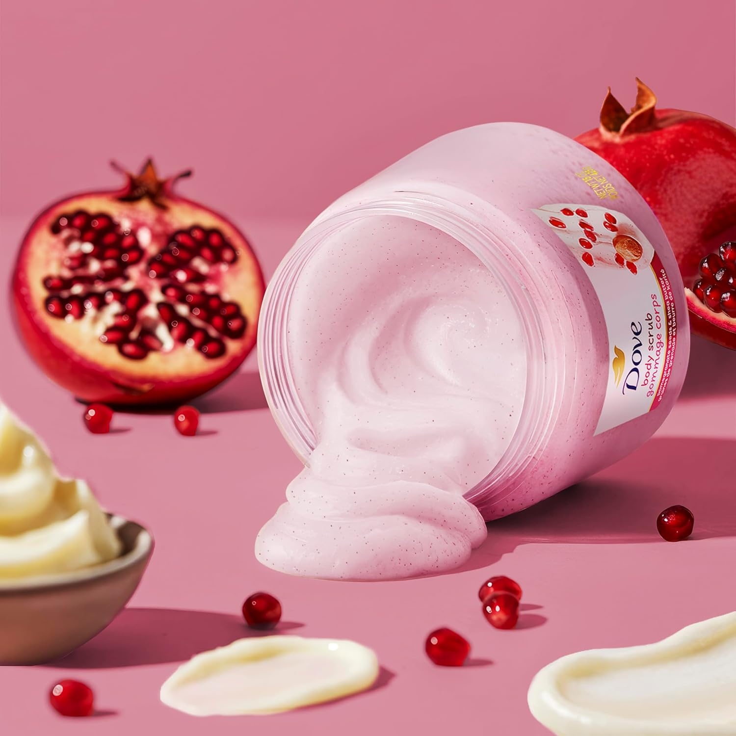 image:imageDove Himalayan Salt amp Rose Oil Body Scrub Exfoliates and Deeply 15 ozPomegranate Shea Butter