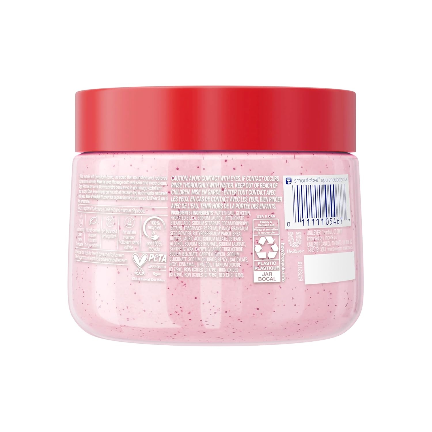 image:imageDove Himalayan Salt amp Rose Oil Body Scrub Exfoliates and Deeply 15 ozPomegranate Shea Butter