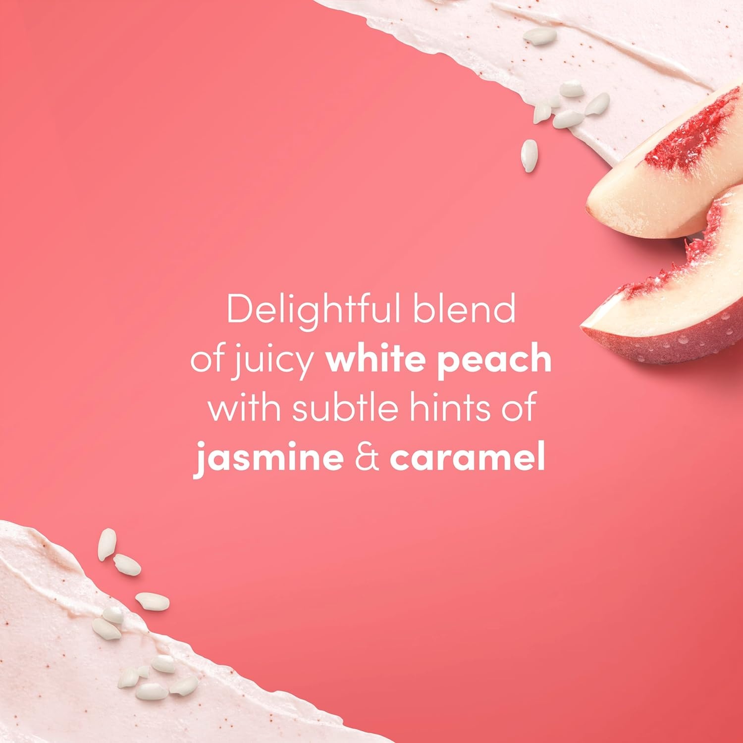 image:imageDove Himalayan Salt amp Rose Oil Body Scrub Exfoliates and Deeply 15 ozWhite Peaches Crushed Rice