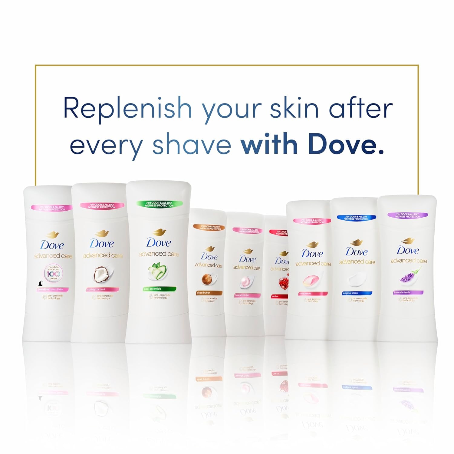 image:imageDove Invisible Antiperspirant Deodorant Stick Sheer Cool 26 oz26 Ounce Pack of 4