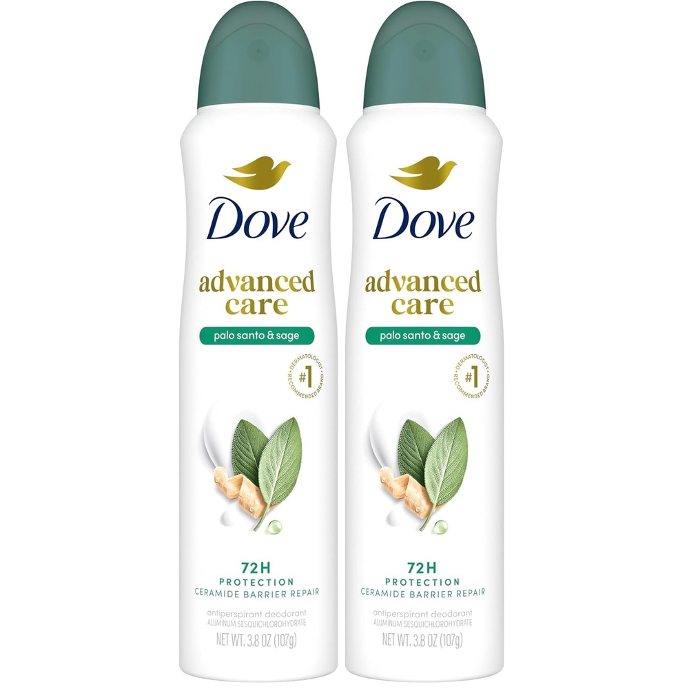 image:imageDove Advanced Care Antiperspirant Dry Spray Palo Santo amp Sage 38 oz38 Ounce Pack of 2