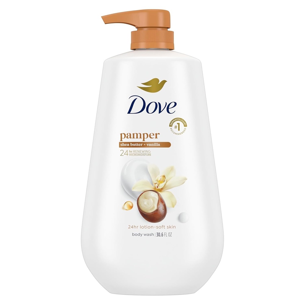 image:imageDove Body Wash Pamper Shea Butter amp Vanilla 306 oz Pump Sulfate Free306 Fl Oz Pack of 1