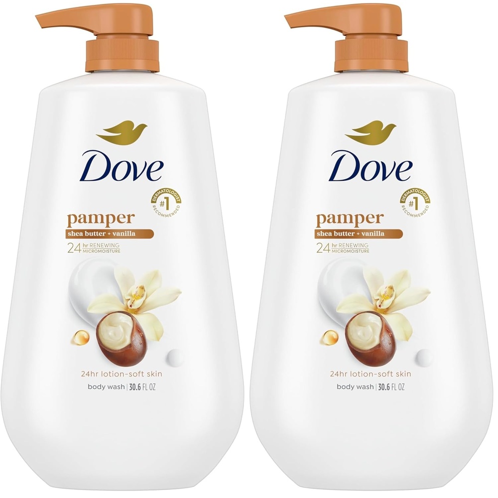 image:imageDove Body Wash Pamper Shea Butter amp Vanilla 306 oz Pump Sulfate Free306 Fl Oz Pack of 2