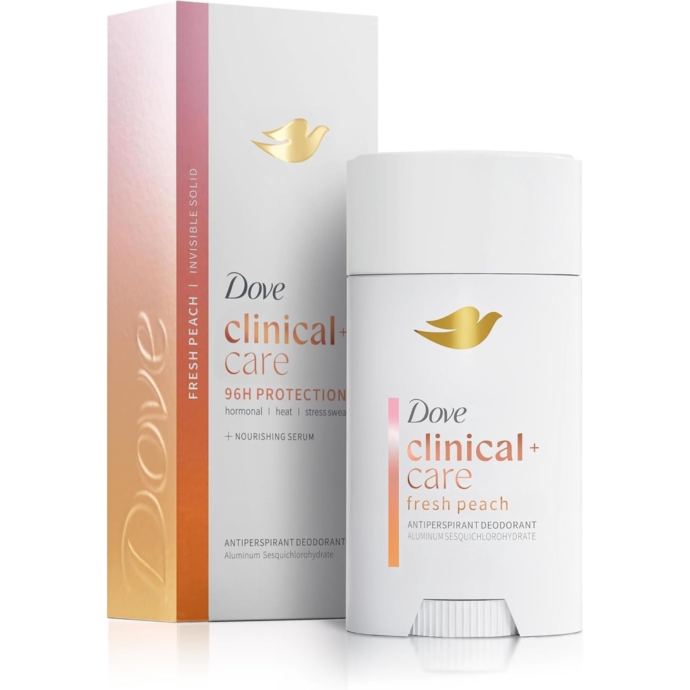 image:imageDove Clinical Care Fresh Peach Antiperspirant Stick 26 oz26 Ounce Pack of 12