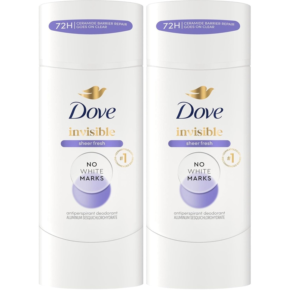 image:imageDove Invisible Antiperspirant Deodorant Stick Sheer Cool 26 oz26 Ounce Pack of 2