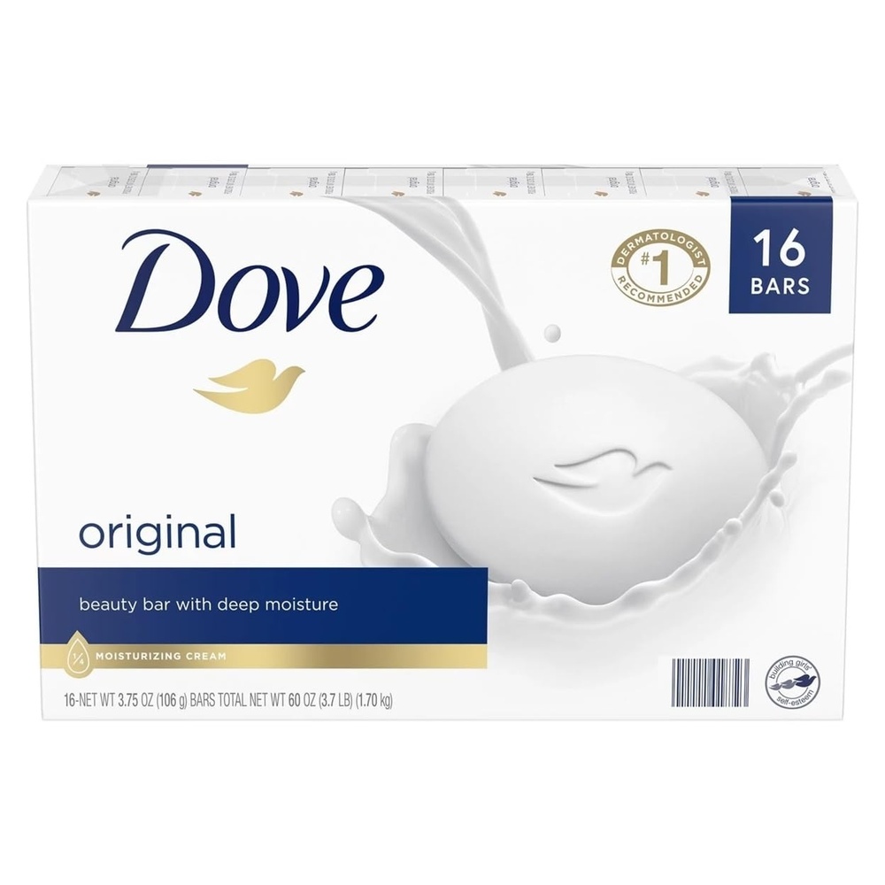 image:imageDove Pink Rosa Beauty Bar Soap 8 Count Cleanser 375 oz I beauty bar4 Ounce Pack of 16