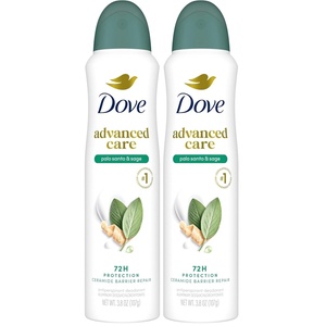 Dove Advanced Care Antiperspirant Dry Spray Palo Santo & Sage 3.8 oz(3.8 Ounce (Pack of 2))
