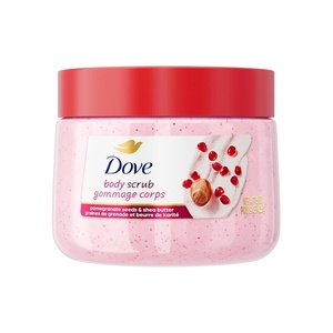 Dove Himalayan Salt & Rose Oil Body Scrub Exfoliates and Deeply 15 oz(Pomegranate & Shea Butter)