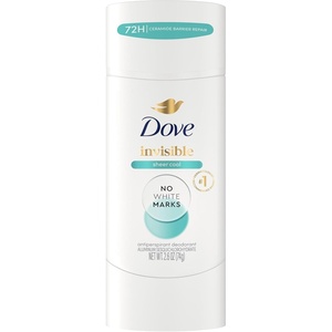 Dove Invisible Antiperspirant Deodorant Stick Sheer Cool 2.6 oz(2.6 Ounce (Pack of 12))