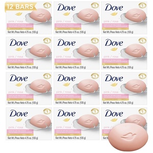 Dove Pink Rosa Beauty Bar Soap 8 Count, Cleanser, 3.75 oz I beauty bar(4.75 Ounce (Pack of 12))