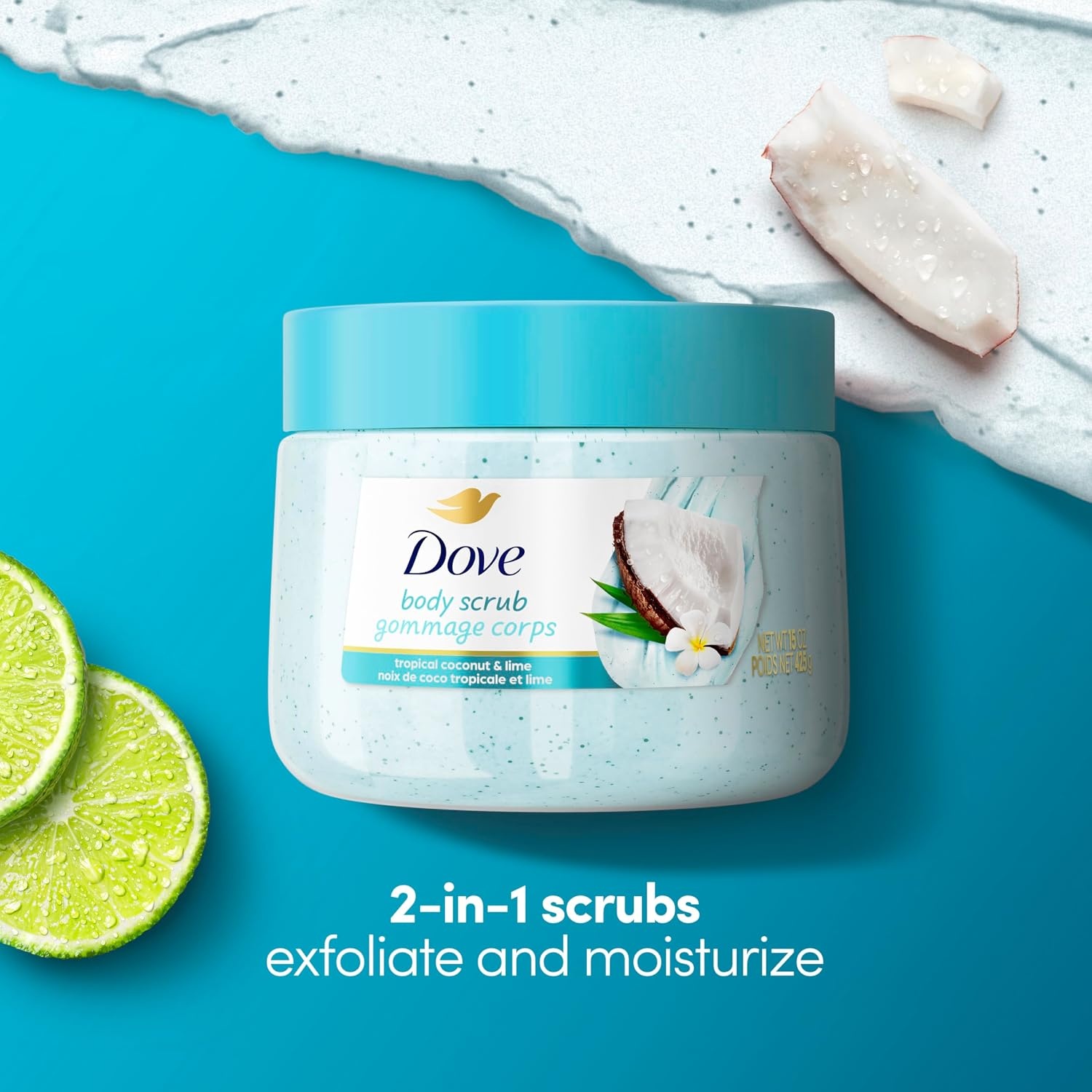 image:imageDove Body Scrub Coconut amp Lime pHBalanced Whipped Texture 15 oz15 Ounce Pack of 1