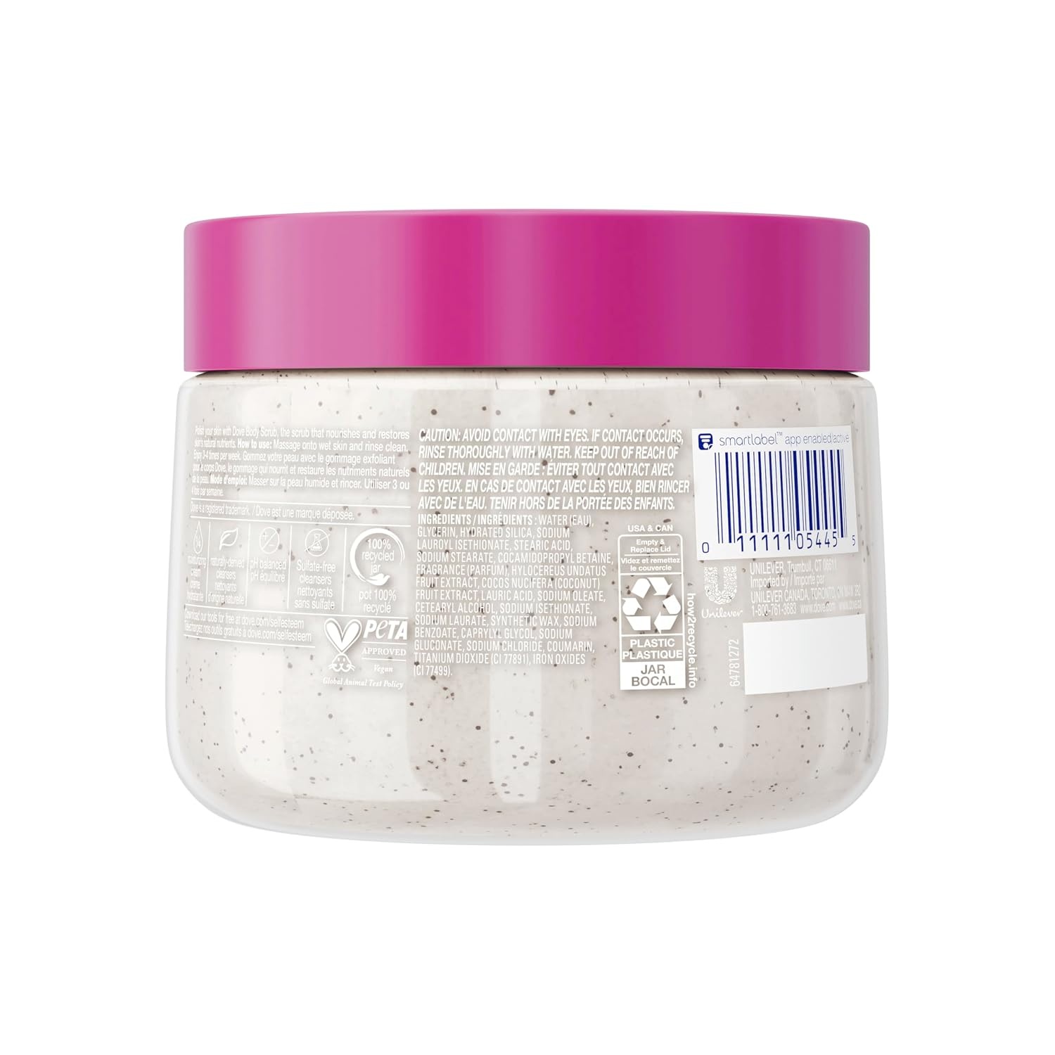 image:imageDove Body Scrub Dragon Fruit amp Coconut Cream Body Scrub Exfoliates and Deeply Nourishes for Smooth Radiant Skin 15 oz15 Ounce Pack of 1