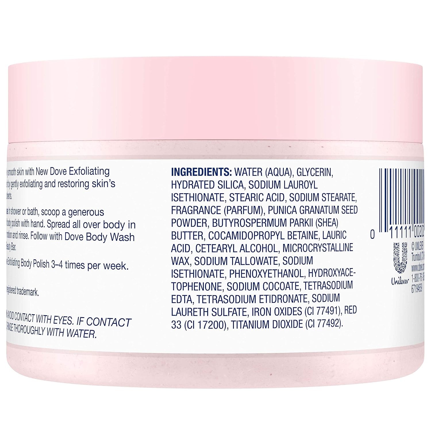 image:imageDove Exfoliating Body Polish Body Scrub Crushed Almond and Mango Butter 4 Count Exfoliating Scrub for Dry Skin Gently Exfoliates to Reveal Healthy Skin 105 ozPomegranate