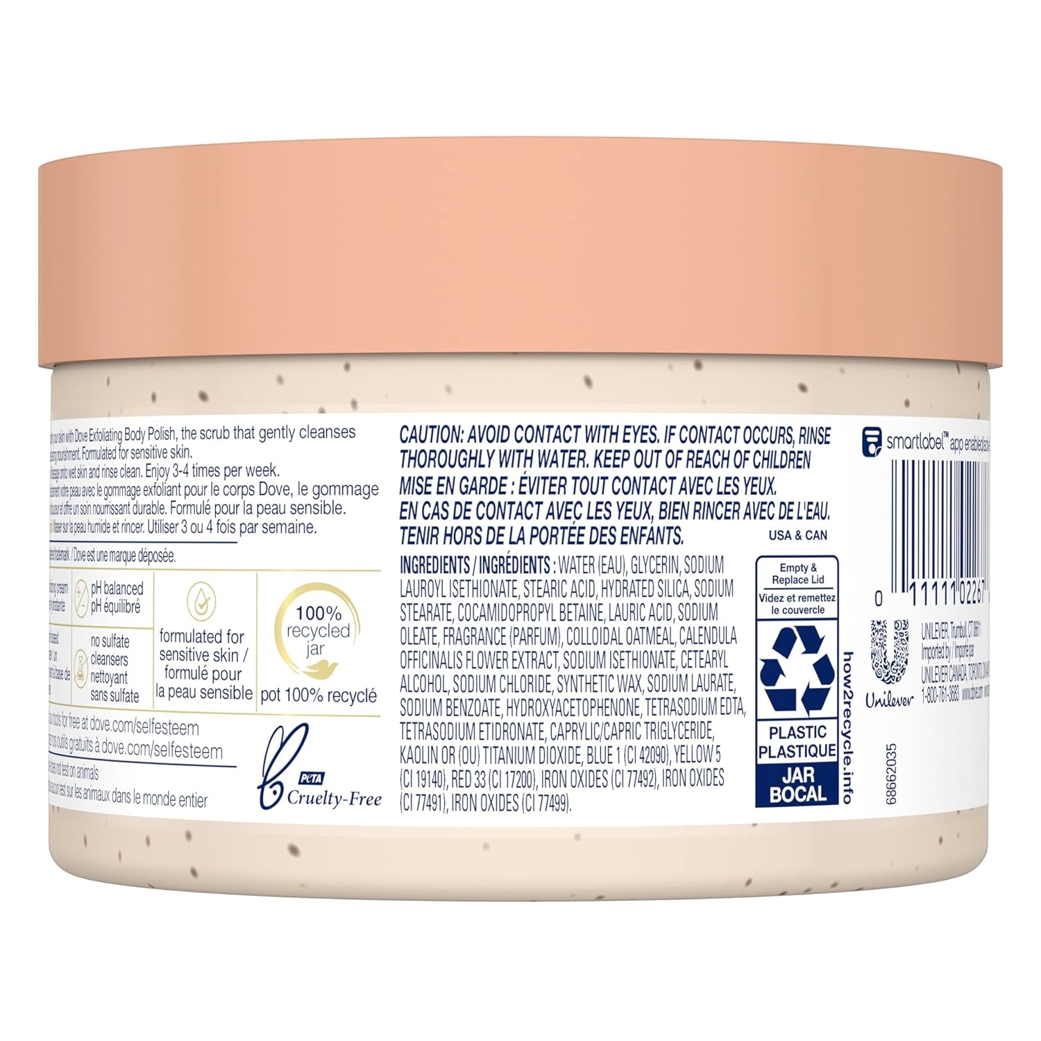 image:imageDove Exfoliating Body Polish Body Scrub Crushed Almond and Mango Butter 4 Count Exfoliating Scrub for Dry Skin Gently Exfoliates to Reveal Healthy Skin 105 ozSubtle Floral