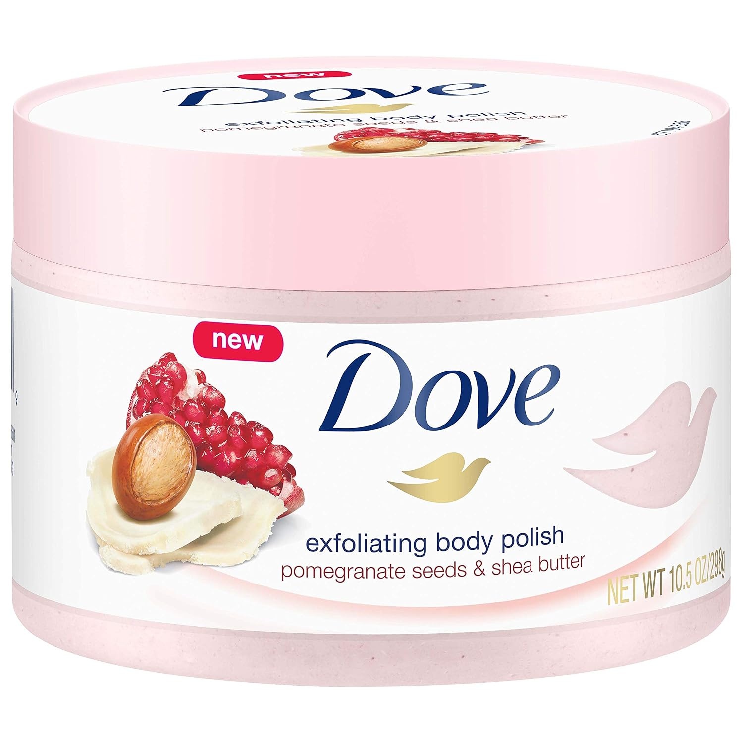 image:imageDove Exfoliating Body Polish Body Scrub Crushed Almond and Mango Butter 4 Count Exfoliating Scrub for Dry Skin Gently Exfoliates to Reveal Healthy Skin 105 ozPomegranate