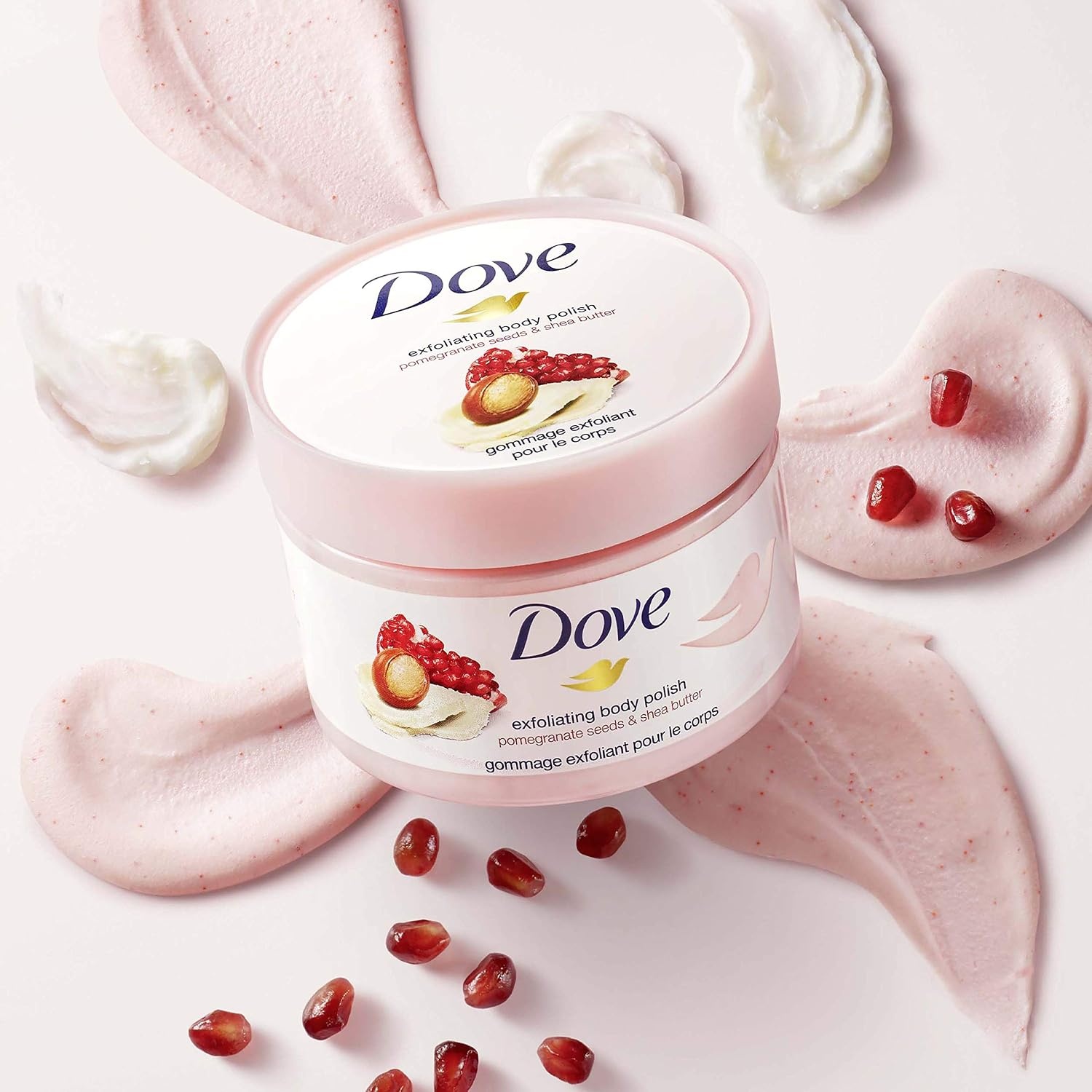 image:imageDove Exfoliating Body Polish Body Scrub Crushed Almond and Mango Butter 4 Count Exfoliating Scrub for Dry Skin Gently Exfoliates to Reveal Healthy Skin 105 ozPomegranate