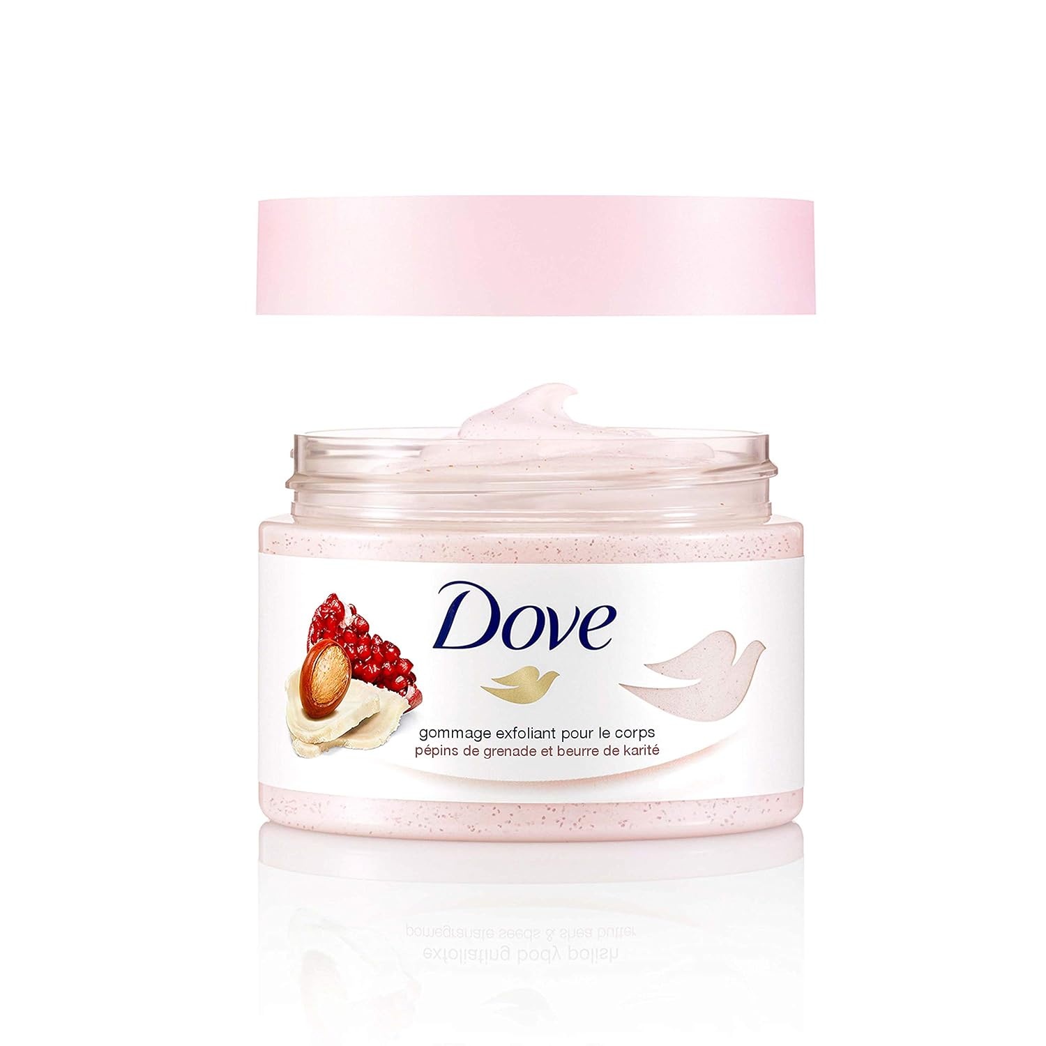 image:imageDove Exfoliating Body Polish Body Scrub Crushed Almond and Mango Butter 4 Count Exfoliating Scrub for Dry Skin Gently Exfoliates to Reveal Healthy Skin 105 ozPomegranate
