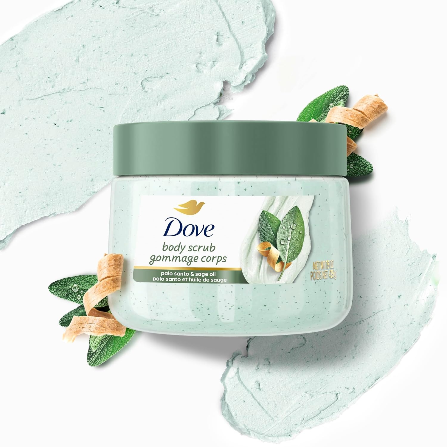 image:imageDove Limited Edition Body Scrub Palo Santo amp Sage Oil For Exfoliated 15 OZ15 Ounce Pack of 1